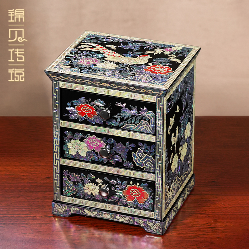 锦贝传说螺钿首饰盒收纳盒手镯项链手表新款送妈妈送闺蜜生日礼物