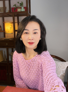 紫陌丁香编织工作室-蓝雪花上衣和裙子材料包，有直播回放视频教
