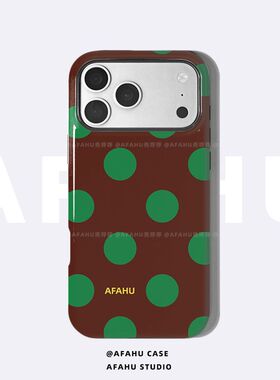 【壳呼呼原创】Vintage波点适用iPhone17promax菲林二合一手机壳苹果16p防摔高级15情侣14好看13韩系12小众11
