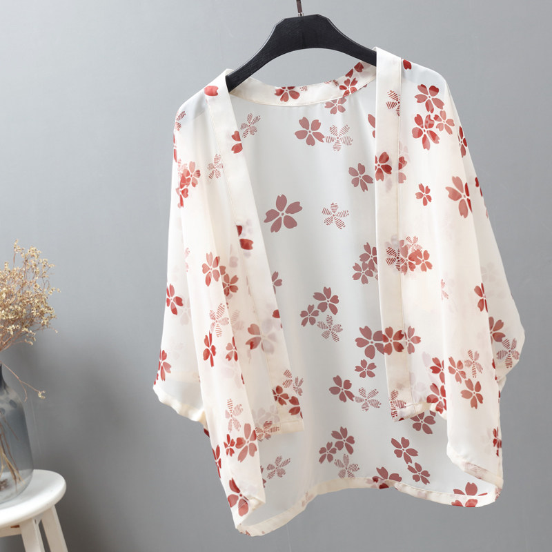 很仙的櫻花款防曬開衫寬松薄夏季百搭雪紡上衣防曬衣女空調衫外搭在類目 女裝/女士精品, 蕾絲衫/雪紡衫中 - 來自Buy2taobao.com提供專業的淘寶代購服務