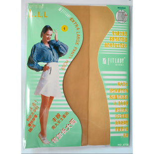 6736 FITLADY 特长加大全弹性连裤袜 L.L.L码