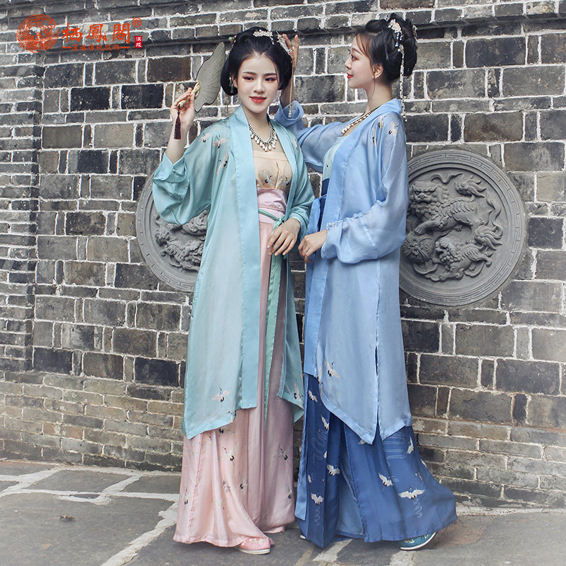 清平乐栖凤阁汉服瑞鹤仙宋制褙子福州南宋黄升墓纱罗