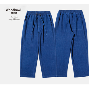 染匠系列 靛蓝Indigo 植物染 草木染蓝染 阔腿长裤 宽松夏季