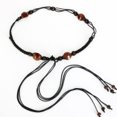 民族风编织腰带女配裙子复古百搭流苏装 饰腰链高级感打结腰绳配饰