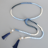 饰细腰带连衣裙收腰皮带裤 蓝色腰绳女配裙子时尚 百搭流苏装 子配饰