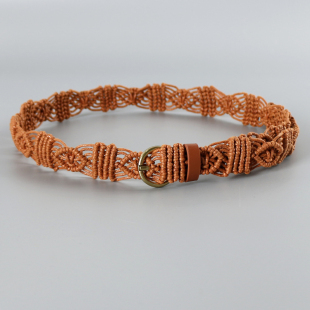 带配饰 裤 波西米亚编织腰带女配裙子复古民族风装 饰皮带百搭个性