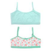 全棉舒适女童少女围抹胸中小童儿童背心式 A1036 换 内衣