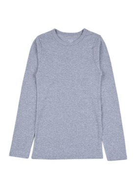 A2248 百搭时尚女童春秋季休闲舒适T恤圆领长袖套头中大童上衣