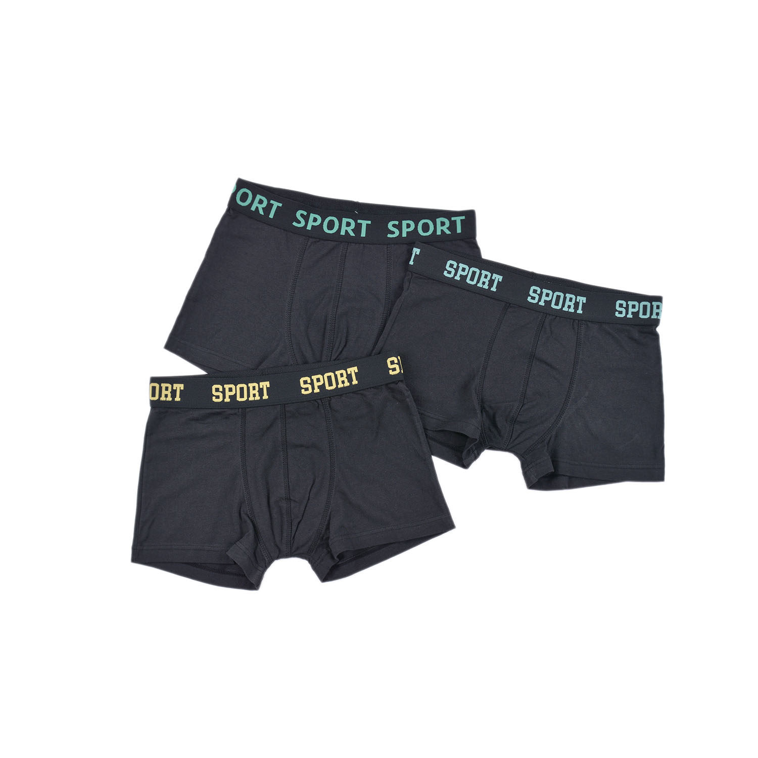 DK146棉质舒适亲肤柔软透气男童纯色内裤平角短裤中大童