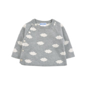 羊毛衫 男女童婴幼儿宝宝新生儿针织衫 毛衣圆领长袖 D1576 开衫 小童