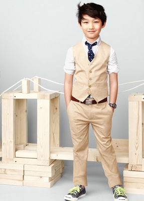 美国纯棉春秋学院风马夹外穿背心