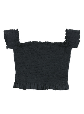 A2064  两色 女款时尚百搭弹力夏季一字领短袖背心吊带休闲上衣