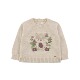 D1748 舒适羊毛针织衫 男女童婴幼儿宝宝刺绣花朵图案毛衣小童上衣