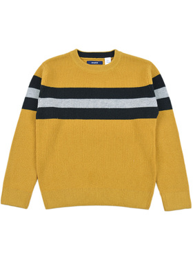 D734 全棉保暖秋冬季针织衫男童舒适透气圆领长袖套头上衣中大童