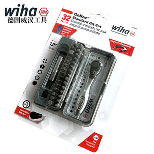 德国wiha威汉迷你棘轮小飞扳手32件套装进口多功能螺丝刀拆卸组套