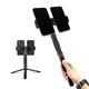 双机位手持手机支架 运动 直播户外桌面三角支架懒人手机架便携式