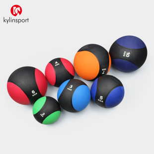 实心橡胶药球敏捷运动腰腹部训练重力球核心健身球Medicine Ball