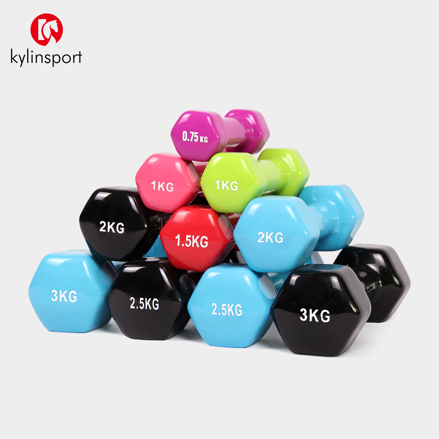 小哑铃女士1kg男士儿童塑形跳操