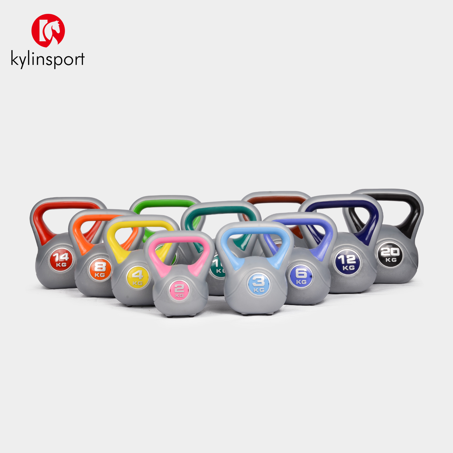 深蹲瘦臂浸塑竞技练臀壶铃