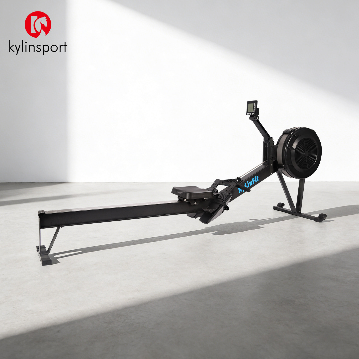 风阻划船机家用健身器材智能静音折叠划船器模拟赛艇减肥运动划艇