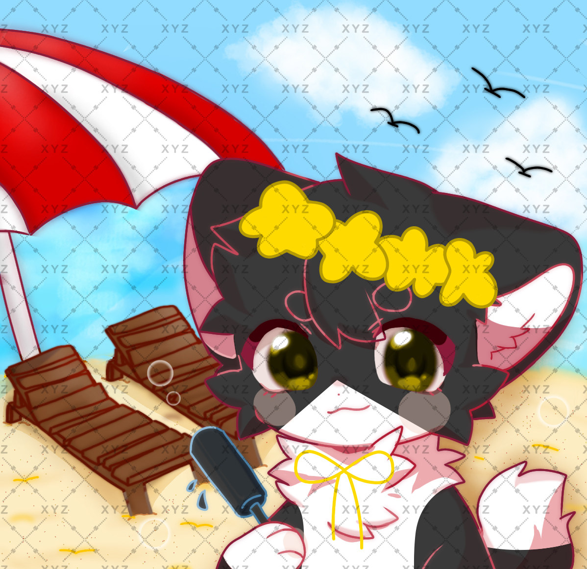 盐牌模板约稿定制furry兽圈幻想生物白菜价