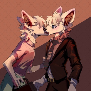 兽设模板约稿定制furry兽圈幻想生物兽人双人白菜价