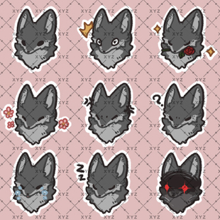 兽兽表情包模板约稿定制furry兽圈幻想生物头像白菜价