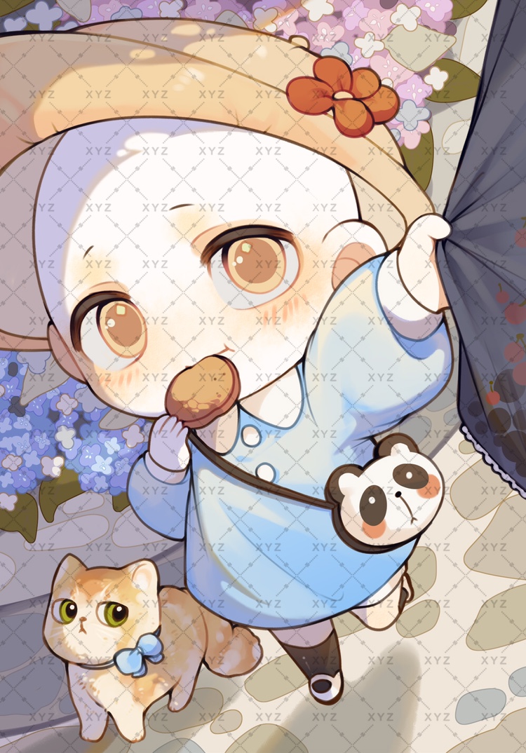 幼稚园模板约稿定制Q版手绘可爱二次元卡通白菜价