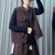 欧版 时尚 牛仔马甲女宽松百搭大口袋立领无袖 秋季 工装 马夹上衣背心