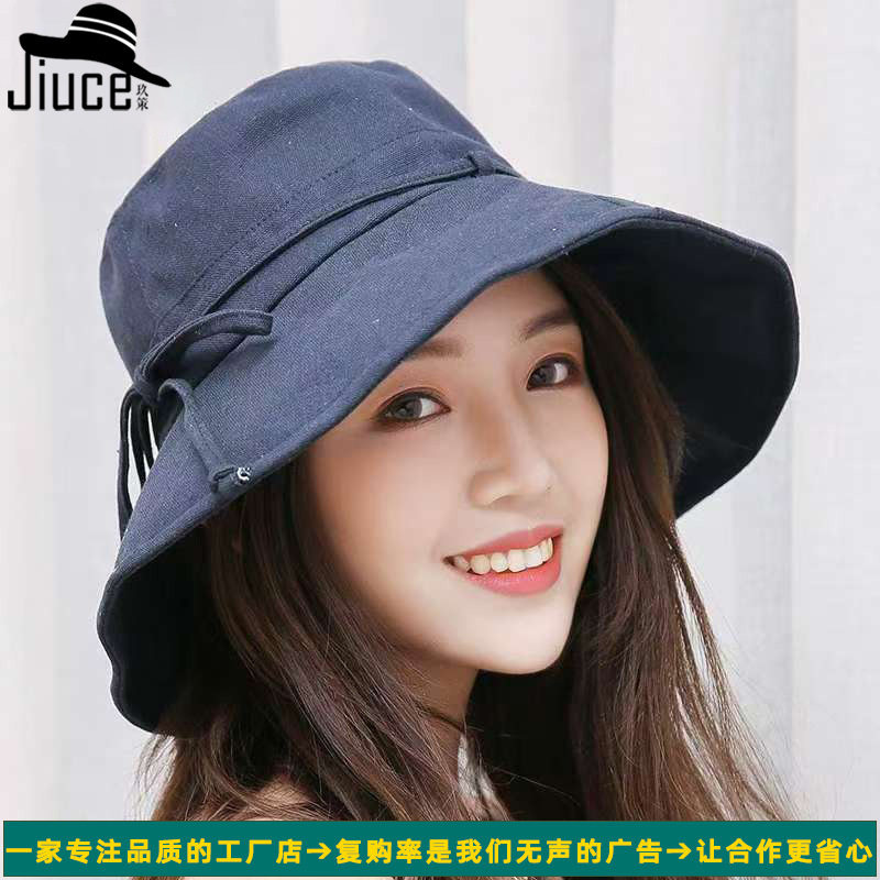 帽子女士夏天布帽棉麻渔夫帽盆帽折叠户外防晒大沿遮阳帽大帽檐,服饰配件/皮带/帽子/围巾,防晒帽,淘宝优惠券,粉丝福利购,淘宝优惠卷