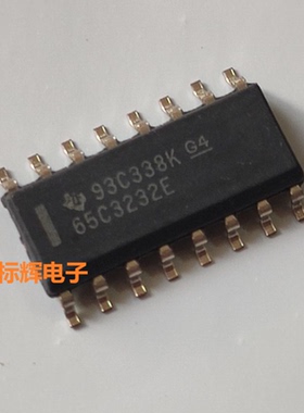 贴片 SN65C3232EDR 65C3232E ED 进口收发器芯片 SOP-16 可直拍