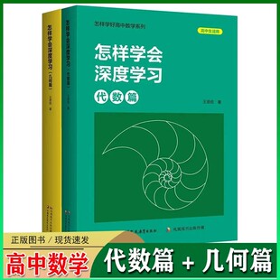 高中数学怎样学会深度学习代数篇+几何篇高中生适用赠高考改编题高中生适用 王思俭 江苏凤凰教育出版社怎样学好高中数学系列