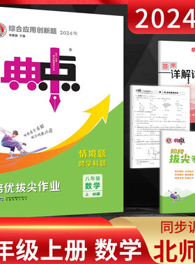 2024秋典中点八年级数学上册北师大版BSD荣德基点中典初二8年级上同步课时作业辅导资料练习册 典中点八年级上册数学八上中学教辅