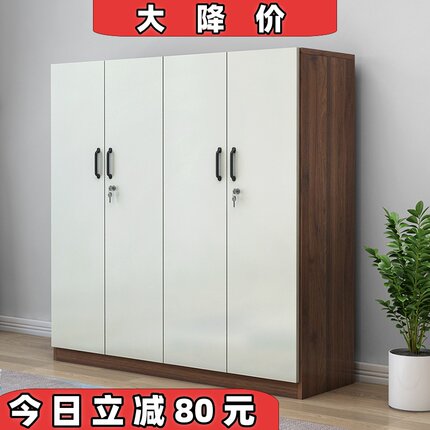 家用门口大容量带锁带轮鞋柜收纳靴橱阳台走廊过道储物可定制移动