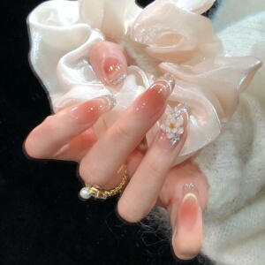 喵公子【花朝白栖】【非遗掐丝设计师】纯手工穿戴甲可拆卸美甲