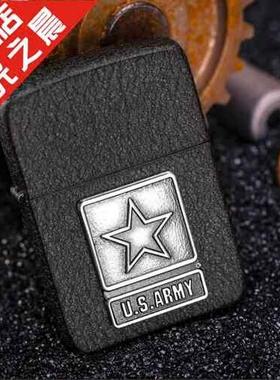 木光之晨 ZIPPO 原装正品 新款 1941复刻黑裂漆 陆军徽章28583
