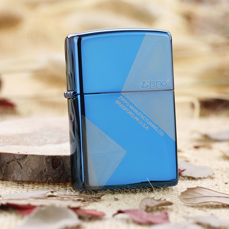 正品zippo美国正品蓝冰20446 抽象空间之宝原装防风打火机超薄