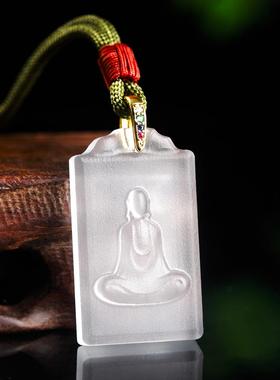 无相佛惠古琉璃吊坠项链男女