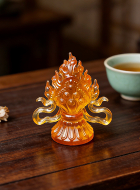 古法琉璃摩尼宝摆家用室内佛用品