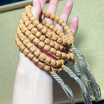 天然藏式佛手金刚菩提手串手持文玩小金刚三日红五爪金龙佛珠念珠