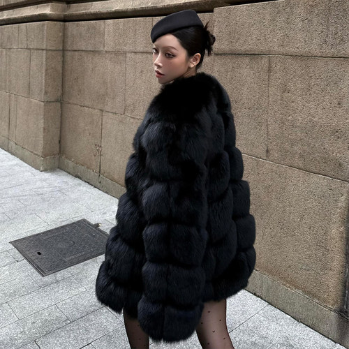 富家千金感黑色皮草~ALFANSS新品