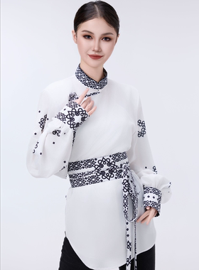【阿泯娜】F2572010上衣外套 长袖衬衫新款特色蒙古民族女装