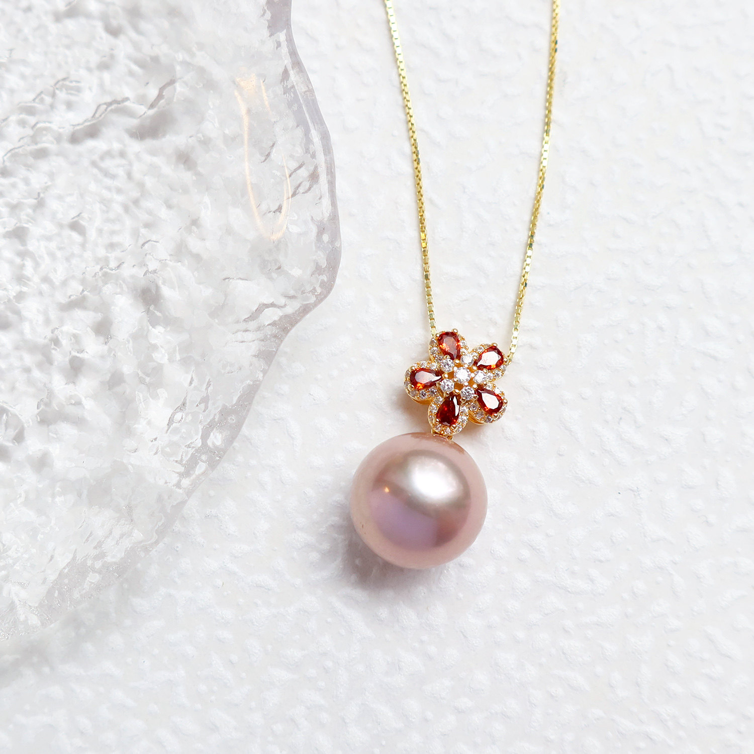 【Zhuella珠艾乐】12-13mm紫色淡水爱迪生925银锆石桃花吊坠,珠宝/钻石/翡翠,颈饰,淘宝优惠券,粉丝福利购,淘宝优惠卷