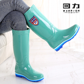 保暖中筒高筒套鞋 回力雨鞋 棉 女新款 防水防滑胶鞋 女款 雨靴加绒水鞋