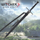 包邮 3武器巫师3狂猎白狼钢剑银剑cos游戏道具未开刃 Witcher The