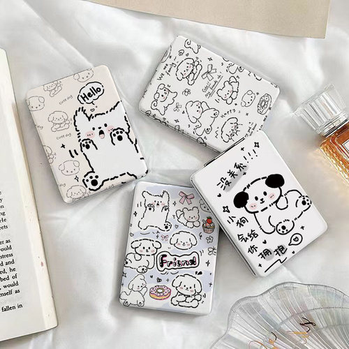 涂鸦小狗狗小镜子随身带便携式镜