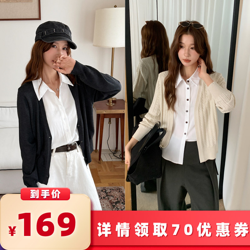 【所有女生的衣橱直播间】二茵ERYIN拼接/麻花纹/格纹立领假两件