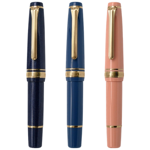 一航日本写乐迷你短钢笔14k金尖平顶天冠口袋笔限定色