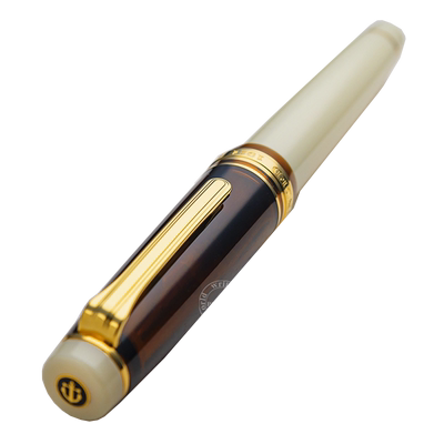 写乐摩卡象牙白拼色sailor钢笔