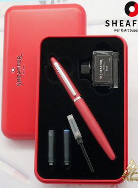 一航 Sheaffer犀飞利VFM磨砂黄铜钢笔成人练字男士商务办公礼品88G礼物盒装签字笔